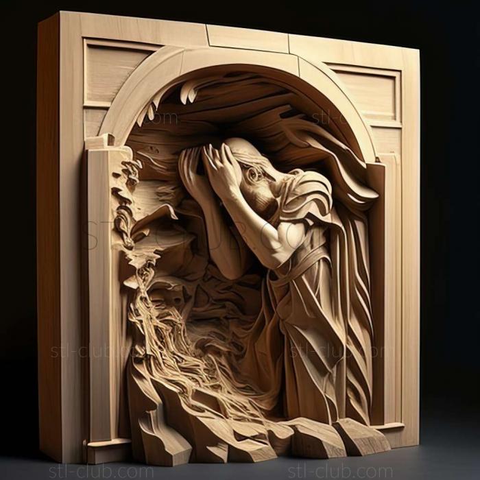 3D model Via Celmins American artist (STL)